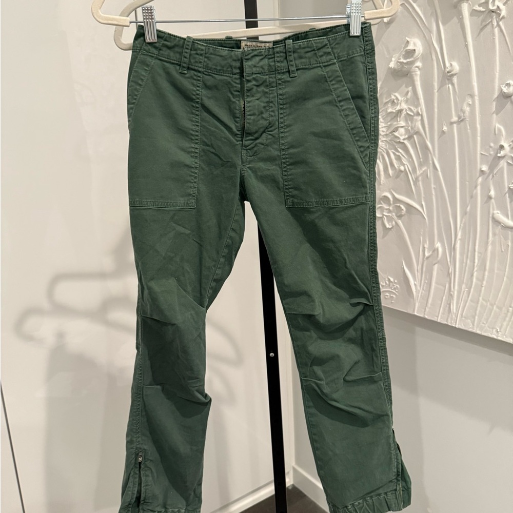 Nili Lotan Forest Green Cropped Pants